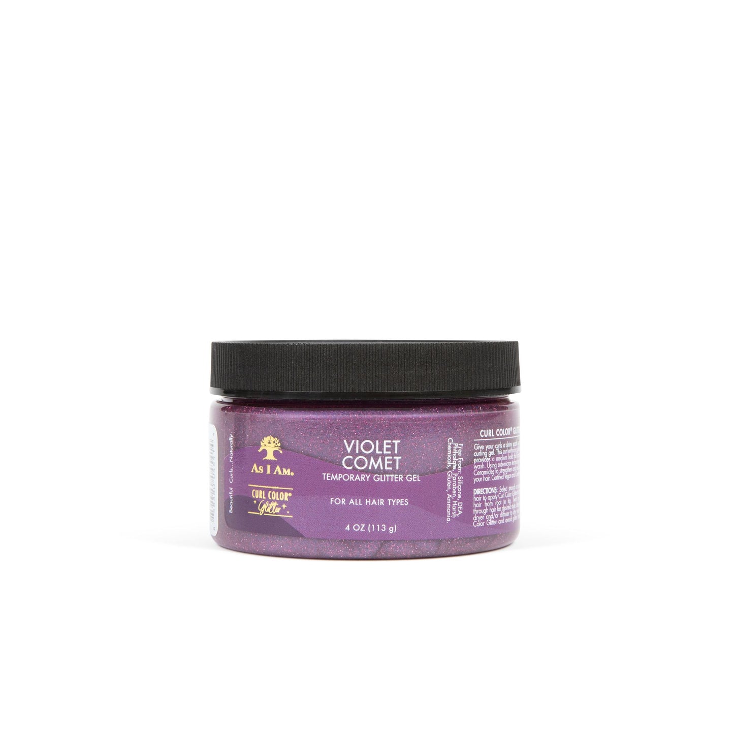 Lockenfarbe Glitter Violett Komet