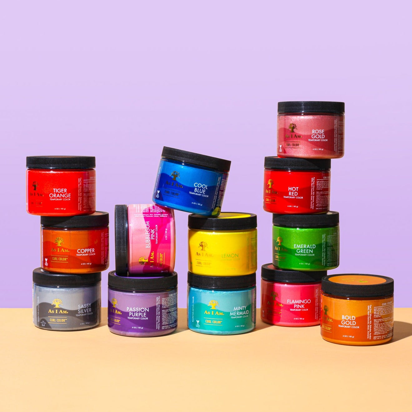 Lockenfarbe Flamingo Rosa