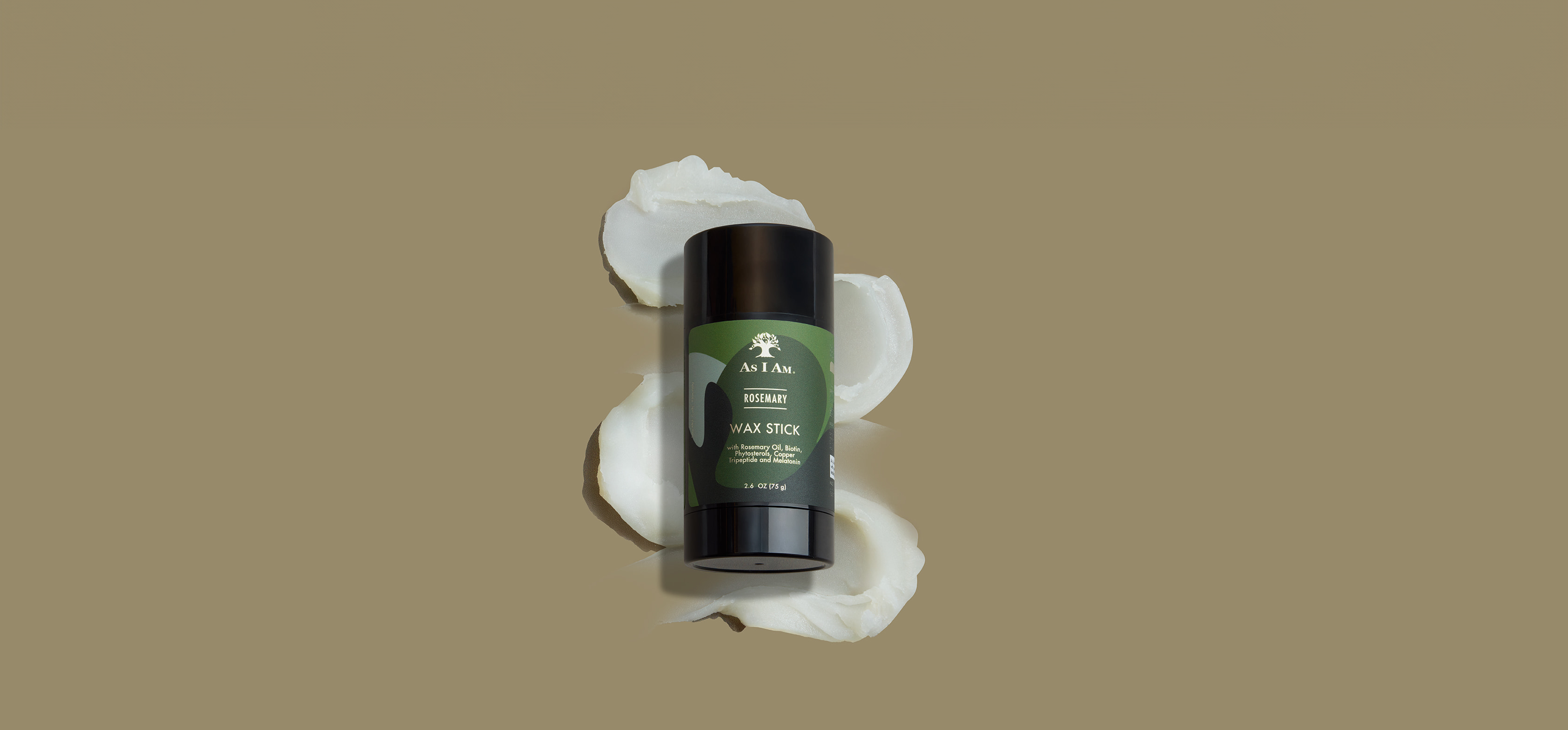 As I Am Rosemary Collection - ein Haarpflegesystem mit 8 Produkten, angereichert mit Rosmarin, Biotin, Melatonin, Kupfer-Tripeptid und Ceramiden. Enthält Watermint Shampoo, Conditioner, Leave-In, Wax Stick, Edge Control, Styling Mousse und Hair & Scalp Oil - alle Produkte stärken und verdichten das Haar und fördern ein gesundes Haarwachstum, während sie die Kopfhaut nähren.