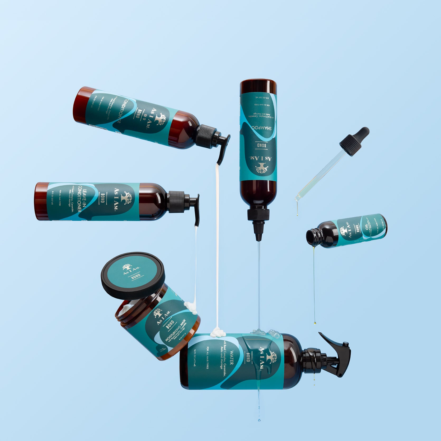 Bond-Technologie: Eine revolutionäre Haarpflege-Innovation, die geschädigtes Haar repariert und stärkt, indem sie beschädigte Bindungen wiederherstellt. Verbessert die Widerstandsfähigkeit des Haares, stellt die Feuchtigkeit wieder her und verbessert die Elastizität für gesündere, stärkere und glänzendere Strähnen.