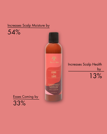 Shampooflasche mit Text auf rosa Hintergrund