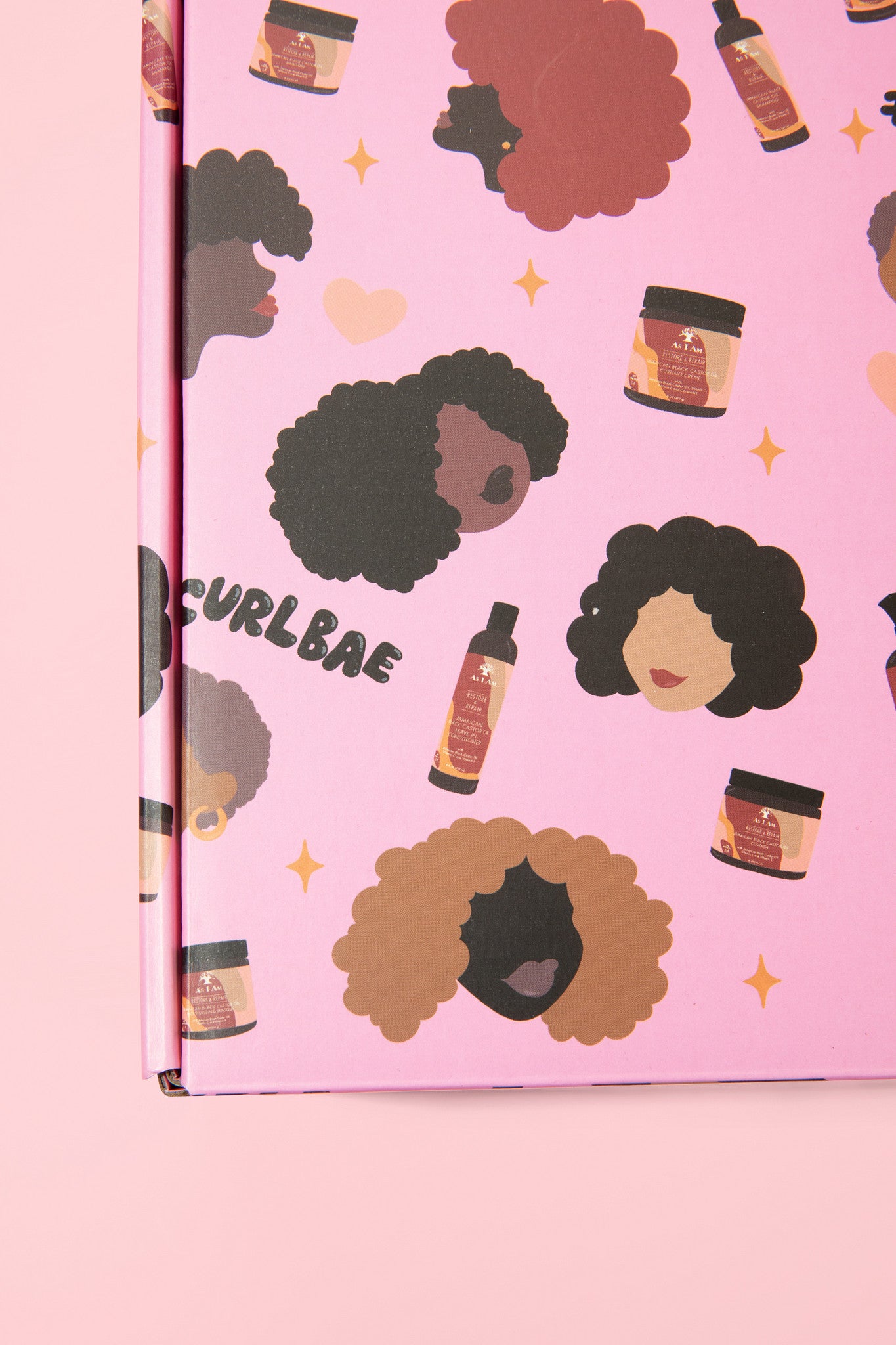 As I Am CurlBea Box - mittelgroße Geschenkbox mit kuratierten Haarpflegeprodukten 