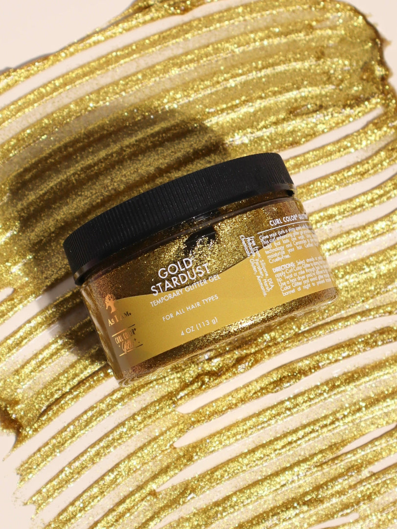 Die As I Am Curl Color Glitter Collection bietet lebendige, temporäre Haarfarben mit einem schimmernden Finish für Locken und Haarspitzen.